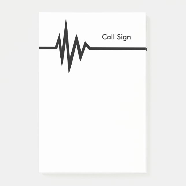 Post-it® Ligne personnaliser de fréquence de notes de (Devant)