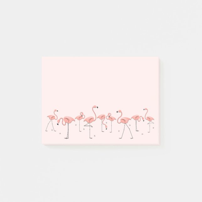 Post-it® Ligne rose Flamants roses (Devant)