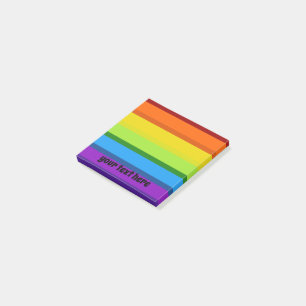 Post-it® Lignes multicolores arc-en-ciel