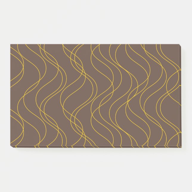 Post-it® Lignes ondulées chics, cool, tendance et décorativ (Devant)