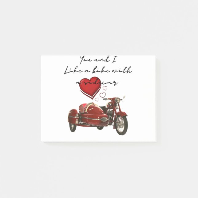 Post-it® Like A Motorcycle With A Sidecar (Devant)