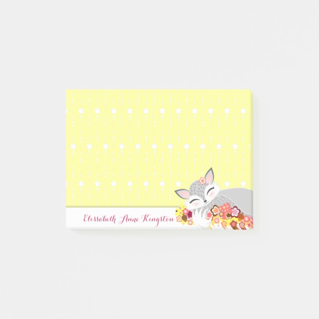 Post-it® Lil Foxie CUB - notes faites sur commande (Devant)