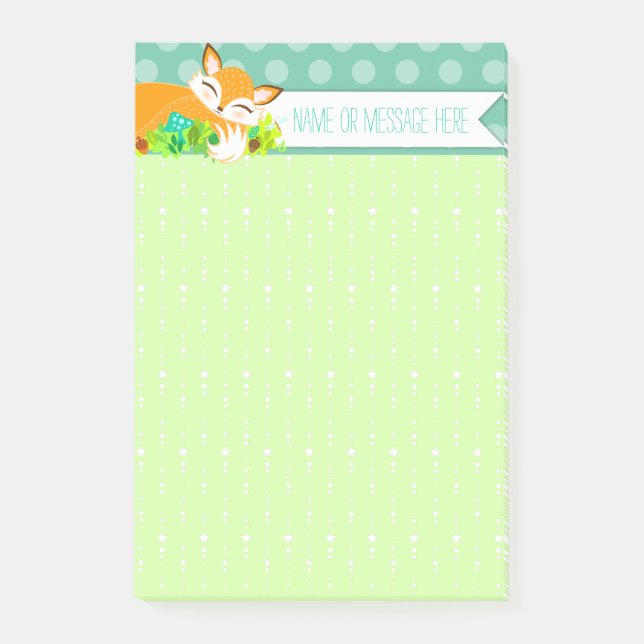 Post-it® Lil Foxie CUB - notes faites sur commande (Devant)