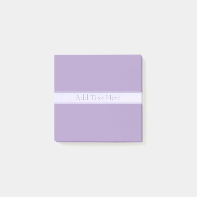 Post-it® Lila clair violet élégant personnalisable (Devant)