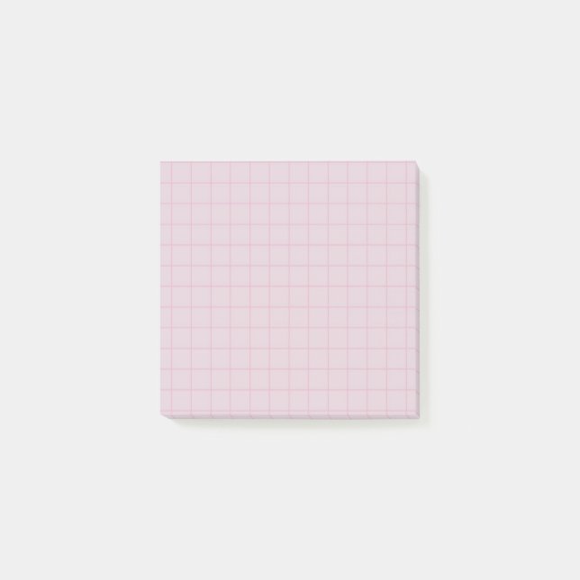 Post-it® Lilac À damiers Motif en mou Conception de grille  (Devant)
