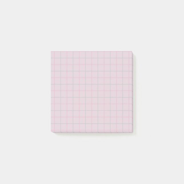 Post-it® Lilac À damiers Motif en mou Conception de grille  (Devant)