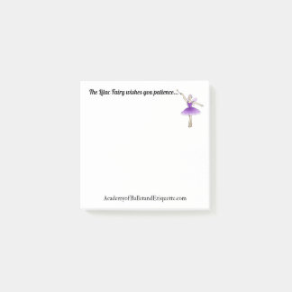 Post-it® Lilac Fairy vous souhaite patience Post-It pad