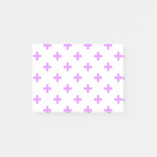 Post-it® Lilac polka croise sur blanc