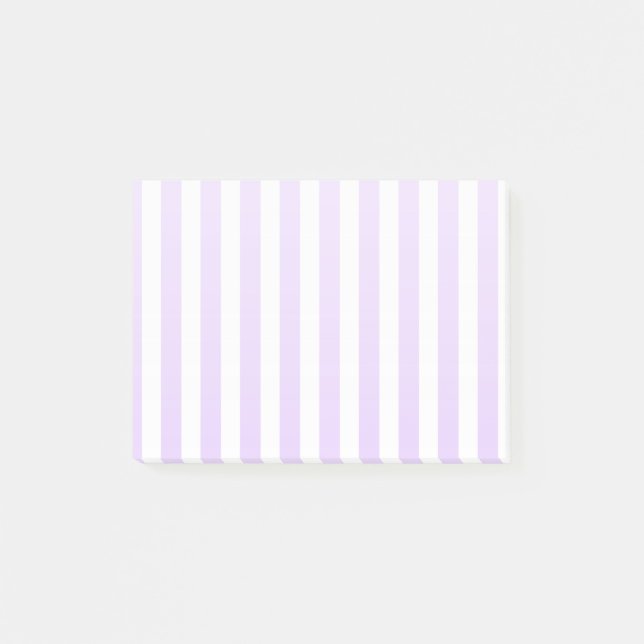 Post-it® Lilac violet et blanc bonbons rayures (Devant)