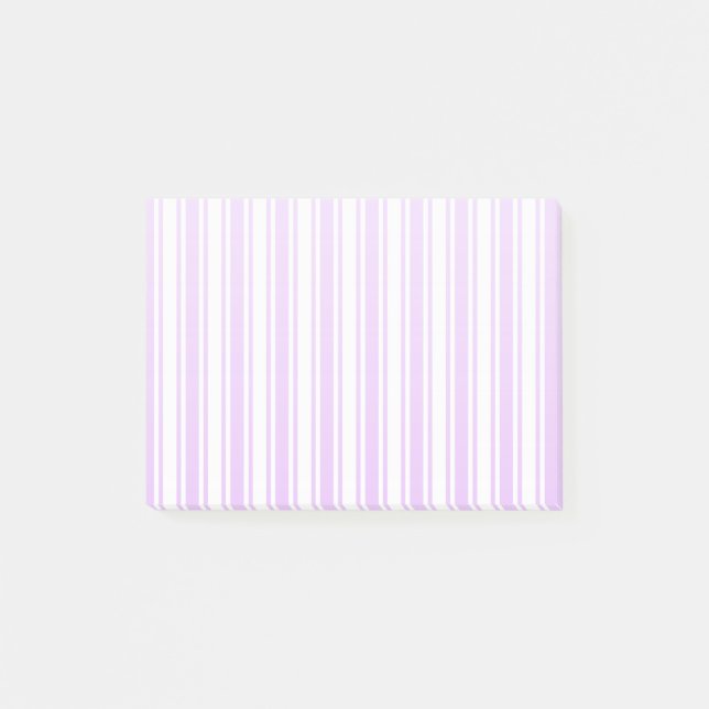 Post-it® Lilac violet et blanc bonbons rayures (Devant)