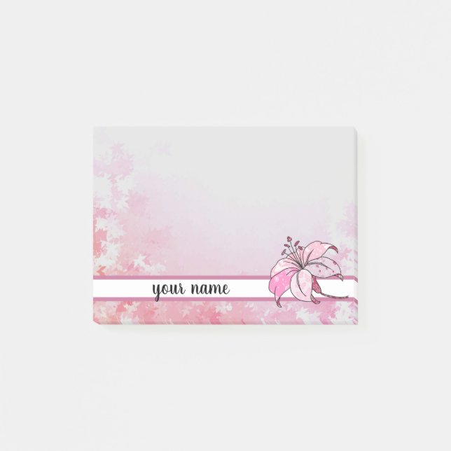 Post-it® Lilie , personnalisée (Devant)