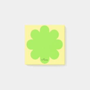 Post-it® Lime Green Retro Nom de la fleur Post It Note Pad