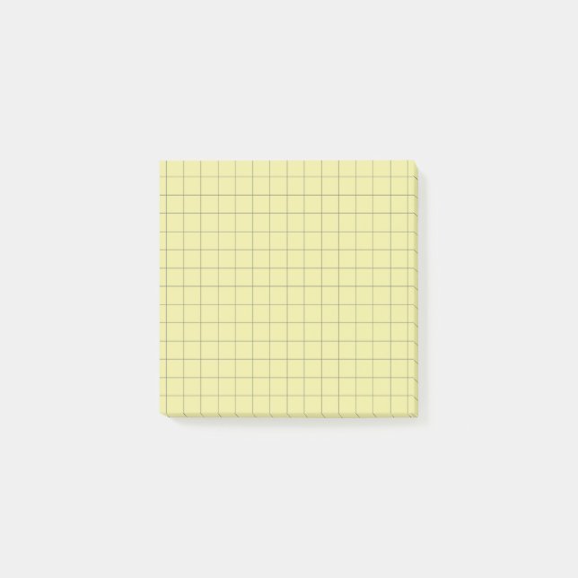 Post-it® Lime Vert À damiers Motif Vibrant Grille Conceptio (Devant)
