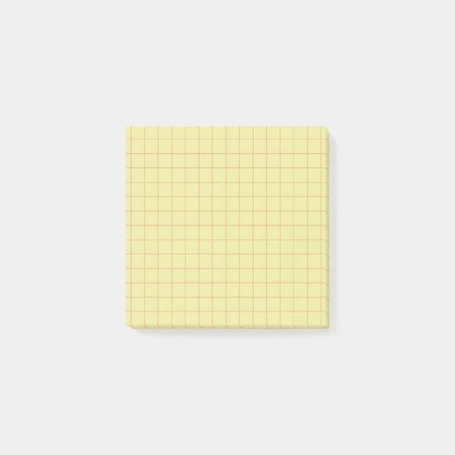 Post-it® Lime Vert À damiers Motif Vibrant Grille Conceptio (Devant)