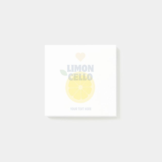 Post-it® Limoncello d'amour transparent personnalisable (Devant)