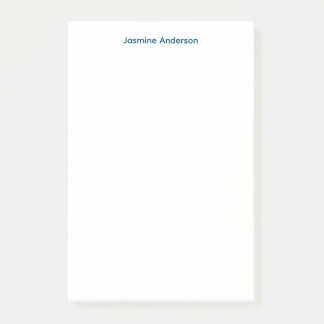 Post-it® Linge bleu blanc minimaliste moderne professionnel
