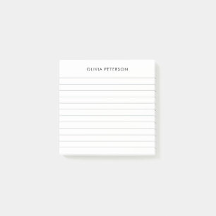 Post-it® Linge minimaliste noir et blanc moderne