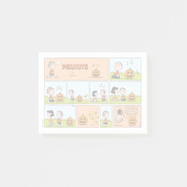 Post-it® Linus & Lucy | Chanter Jack-O-Lantern (Devant)