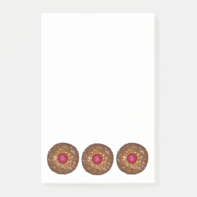 Post-it® Linzer Torte Cookie Noël Cookies Baker Food (Devant)