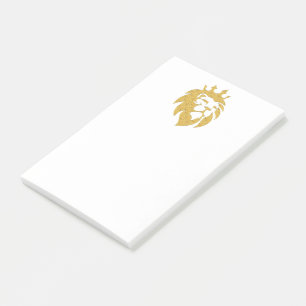 Post-it® Lion avec couronne - Or Style 1