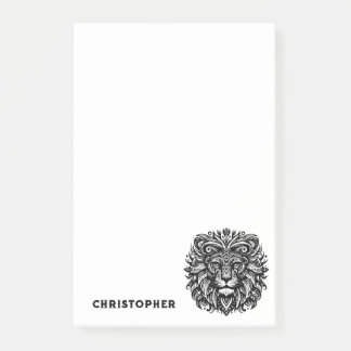Post-it® Lion tribal Ajouter un nom