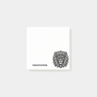 Post-it® Lion tribal Ajouter un nom