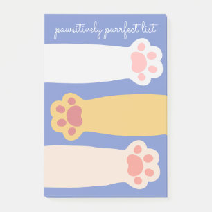 Post-it® Liste À Faire Des Paquets De Kitty À Des Fins Paws