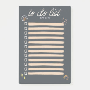 Post-it® Liste chic et Sketchy Rainbow et étoiles à faire