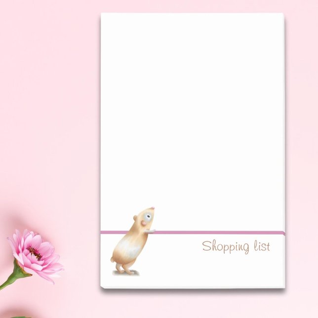 Post-it® Liste d'achats de cochon de Guinée (Créateur téléchargé)