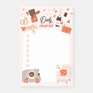 Post-it® Liste d'amour Publier la liste de contrôle des not