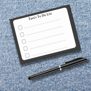 Post-it® Liste de choses à faire autocollante minimaliste n