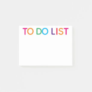 Post-it® Liste de choses à faire Bright Multicolore 4 x 3