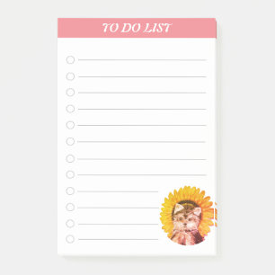 Post-it® Liste de choses à faire & Chien mignon avec Post-i