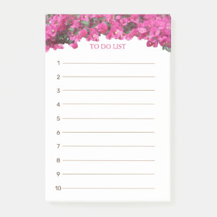 Post-it® Liste de choses à faire Florale Tropicale