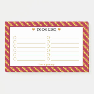 Post-it® Liste de choses à faire Golden Dots