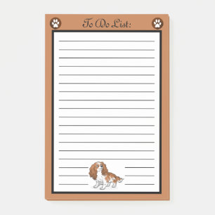 Post-it® Liste de choses à faire pour Cavalier King Charles