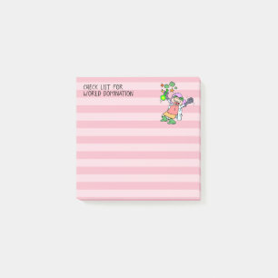 Post-it® Liste de contrôle amusante pour la domination mond