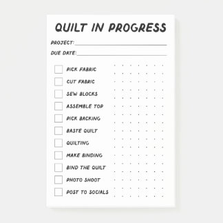 Post-it® Liste de contrôle de la surface composée en cours