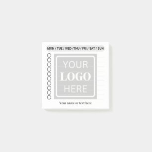 Post-it® Liste de contrôle du logo de l'entreprise