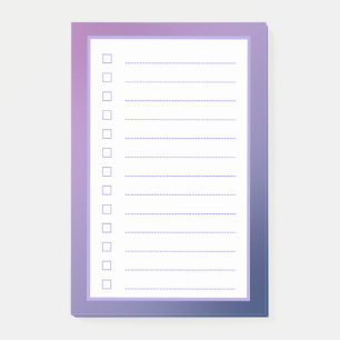 Post-it® Liste de contrôle minimaliste des dégradations vio