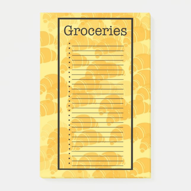 Post-it® Liste de courses Croissant (Devant)