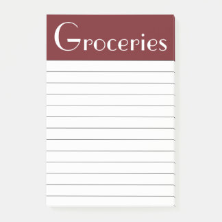 Post-it® Liste de courses rouge Post It Notes