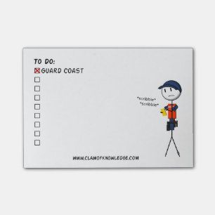Post-it® Liste de remue-ménage de la garde côtière petit