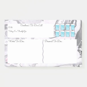 Post-it® Liste de remue-ménage de marbre avec le traqueur