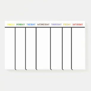 Post-it® Liste de remue-ménage hebdomadaire