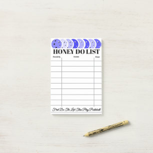 Post-it® Liste de tâches à faire en bleu pour les corvées e