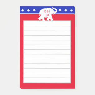 Post-it® Liste de tâches alignées du parti républicain élép