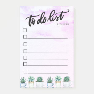 Post-it® Liste de tâches Cactus,Éclaboussure de peinture ro