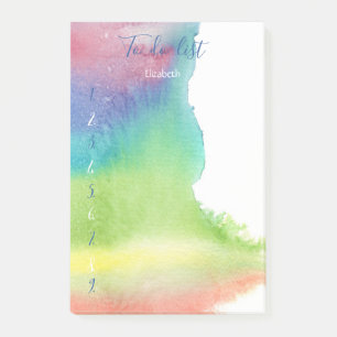 Post-it® Liste de tâches éclaboussure de peinture aquarelle