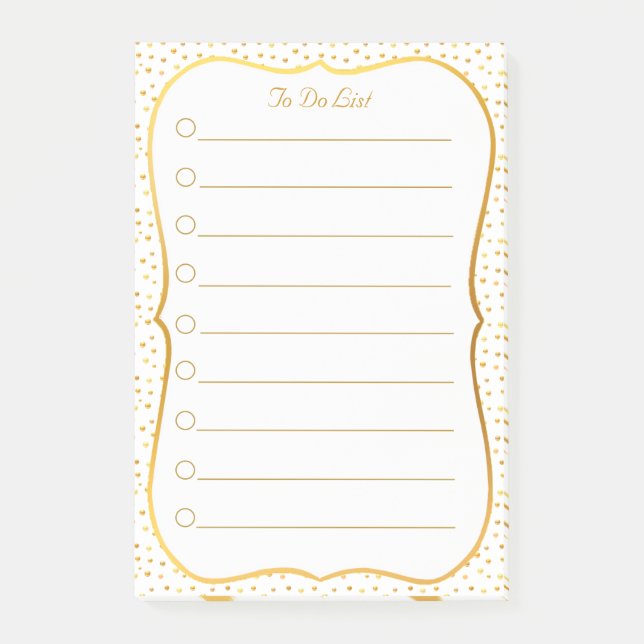 Post-it® Liste de tâches élégante (Devant)